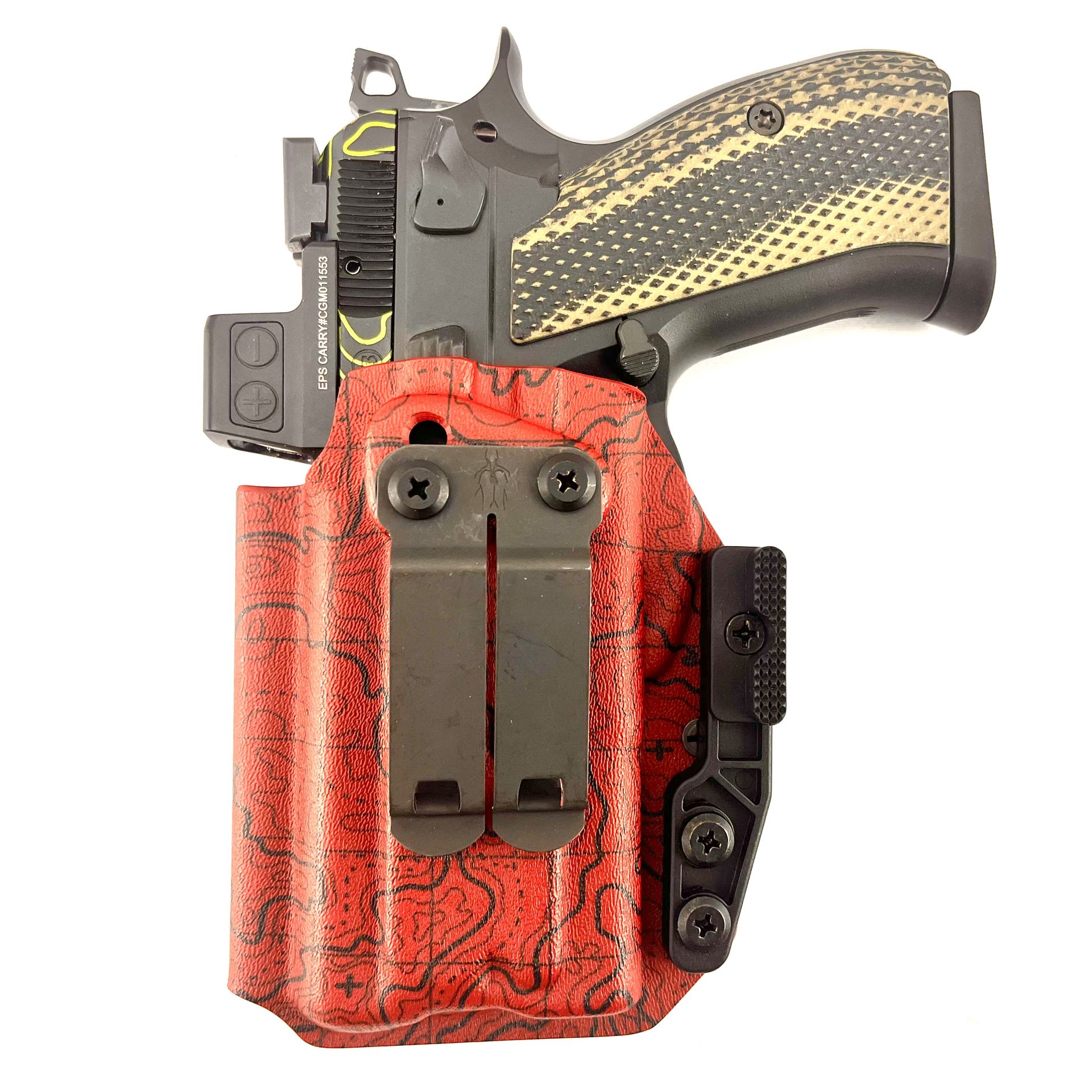 CZ Shadow red topo Kydex holster
