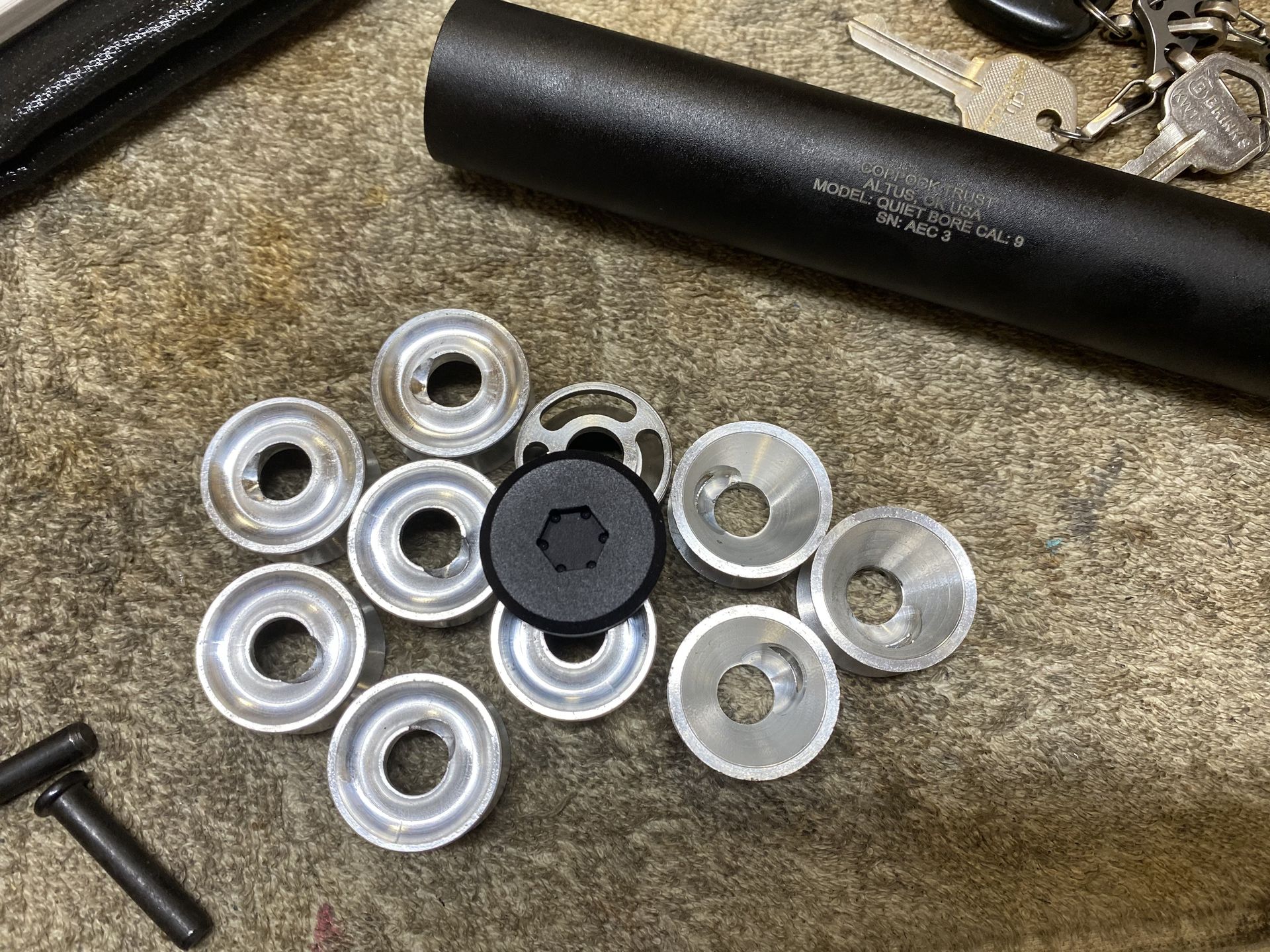 9mm suppressor baffle service