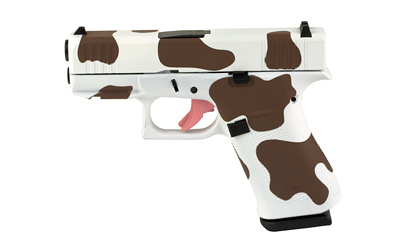 GLOCK 43X 9MM 10RD BRN COW PRINT