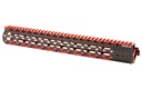 UTG PRO M-LOK 15"SSLM 2TN RL BLK/RD