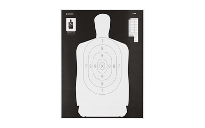 [ACTB-34R-100] ACTION TGT B34 BLK/WHT SILHO 100PK