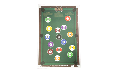 [ACTGS-POOL-100] ACTION TGT BILLIARDS 100PK