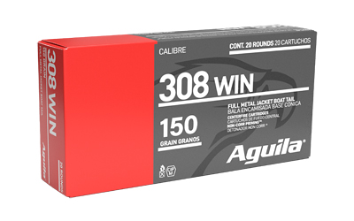 [AGA1E308110] AGUILA 308WIN 150GR FMJBT 20/500