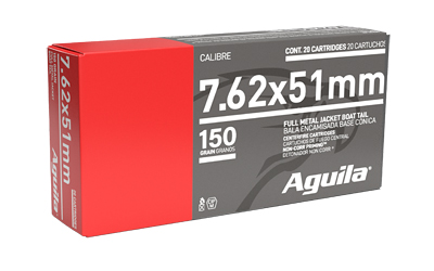 [AGA1E762110] AGUILA 762NATO 150GR FMJBT 20/500