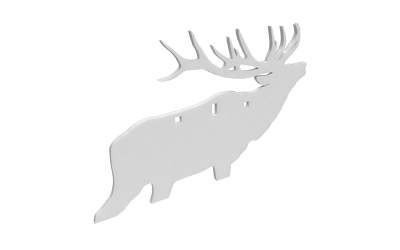 [BC47700] B/C AR500 3/8" SILHOUETTE ELK WHT