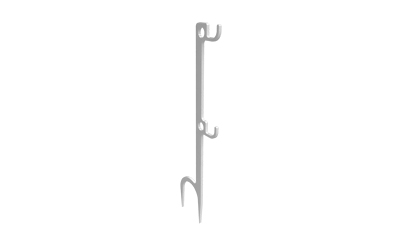 [BCCFGSTH2] B/C STEEL TARGET HANGER WHITE 2 HOOK