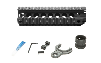 [BCM-QRF-8-556-BLK] BCM GUNFTR QUAD RAIL 556 8" BLK
