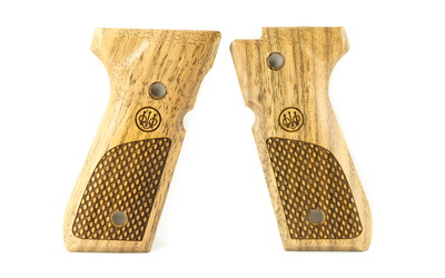[BRE00219] BERETTA GRIPS 92 96 WOOD OVAL CHKRNG