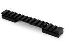 Warne 7651M Mountain Tech Tactical Rail Black Anodized Aluminum Howa 1500/1700 Long Action, 0 MOA