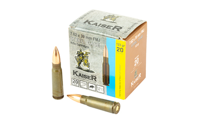 [CARASAM8313] KAISER 7.62X39 123GR FMJ 20/1000