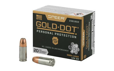 [CCI23618GD] SPR GOLD DOT 9MM 124GR HP 20/200