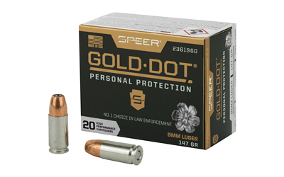 [CCI23619GD] SPR GOLD DOT 9MM 147GR HP 20/200