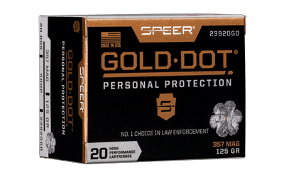 [CCI23920GD] SPR GOLD DOT 357MAG 125GR HP 20/200