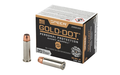 [CCI23921GD] SPR GOLD DOT 38S+P 135G HP SB 20/200