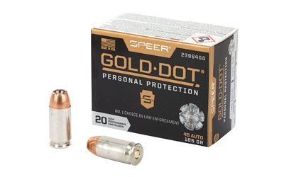 [CCI23964GD] SPR GOLD DOT 45ACP 185GR HP 20/200