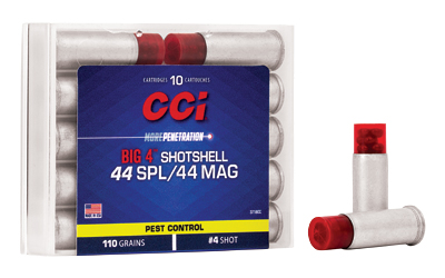 [CCI3718CC] CCI 44SPL/MAG #4 SHOTSHELL10/200