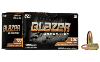[CCI51991BB] BLAZER 9MM 115GR FMJ 100CT BOX