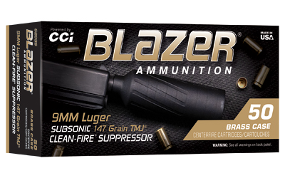 [CCI5203S] CCI BLAZER BRASS 9MM SUPRS 147GR TMJ