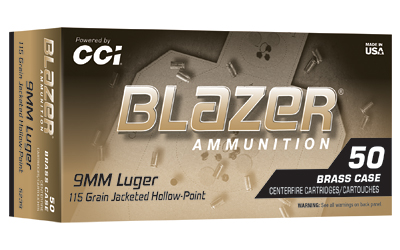 [CCI5239] BLAZER BRASS 9MM 115GR JHP 50/500