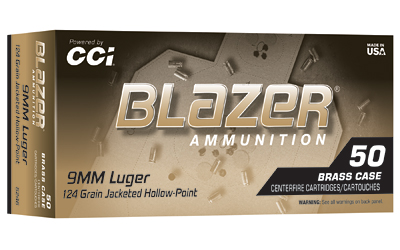 [CCI5246] CCI BLAZER BRASS 9MM 124G JHP 50/500