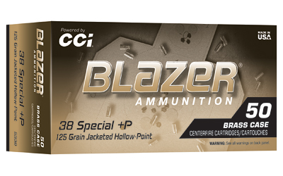 [CCI5338] BLAZER .38 SPL+P 125GR JHP 50/500