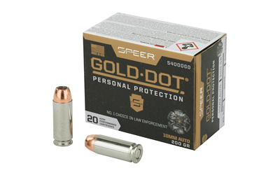 [CCI54000GD] SPR GOLD DOT 10MM 200GR HP 20/200