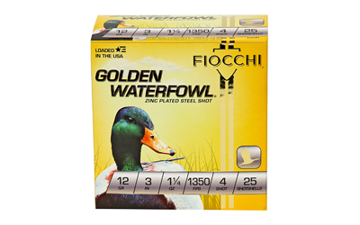 [F123SGW4] FIOCCHI 12GA #4 GOLDEN 25/250