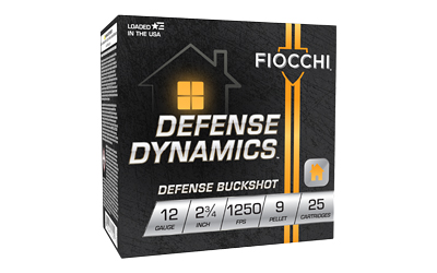 [F12EX9P] FIOCCHI HM DEFNS BUCK 12GA #1 25/250