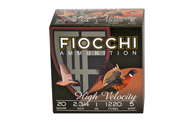 [F20HV5] FIOCCHI 20GA #5 HV LEAD HUNT 25/250