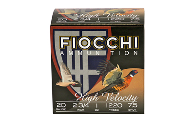 [F20HV75] FIOCCHI 20GA #7.5 HV LD HUNT 25/250