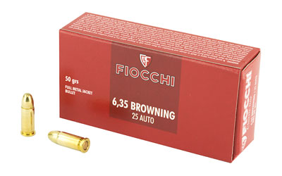 [F25AP] FIOCCHI 25ACP 50GR FMJ 50/1000