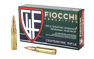 [F308A] FIOCCHI 308WIN 150GR FMJBT 20/200