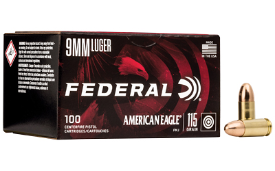 [FEAE9DP100] FED AM EAGLE 9MM 115GR FMJ 100/500