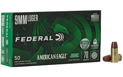 [FEAE9LF1] FED AM EAGLE 9MM 70GR LFB 50/500