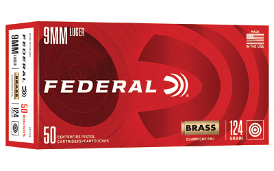 [FEC9124A] FED CHAMP 9MM 124GR FMJ 50/1000