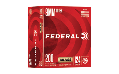 [FEC9124A200] FED CHAMP 9MM 124GR FMJ 200/1000