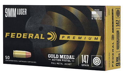 [FEGM9AP1] FED GLD MDL ACT 9MM 147GR FMJ 50/500