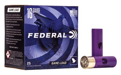 [FEH1608] FED GAME LOAD 16GA 2 3/4" #8 25/250
