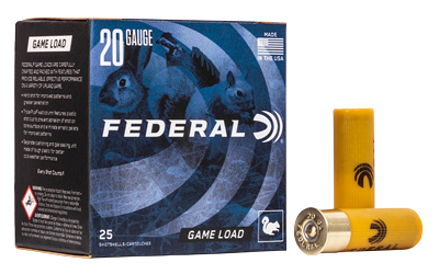 [FEH20075BX] FED GAME LOAD 20GA 2 3/4" #7.5 25/