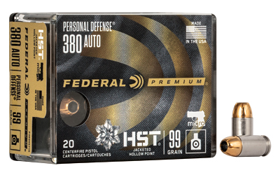 [FEP380HST1S] FED PRM HST 380ACP 99GR JHP 20/200