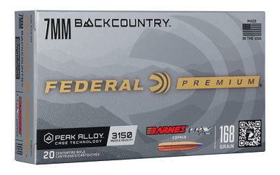 [FEP7BCLRX1] FED GLD MDL BARN 7MM BC 168GR 20/200