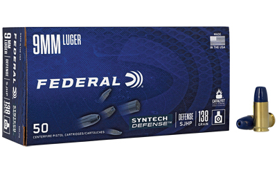 [FES9SJT2] FED SYN DEF 9MM 138GR SJHP 50/500