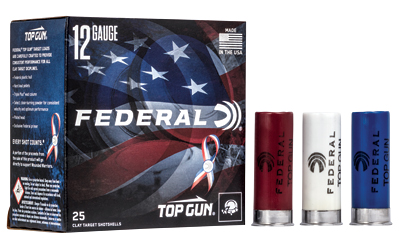 [FETGL12US8] FED TOP GUN 12GA 2.75" #8 RWB 25/250