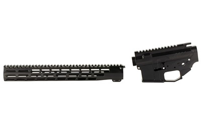 [GGPGGPSLIGHTRCVRBS] GGP AR15 BILLET RCVR SET W/15" HG BK