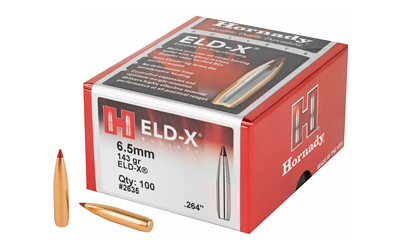 [HRB2635] HRNDY ELD-X 6.5MM .264 143 GR 100CT