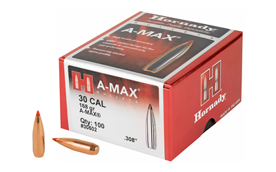 [HRB30502] HRNDY MATCH A-MAX 30CAL 168GR 100CT