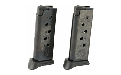 [MGRUG90643] MAG RUGER LCP 380ACP 6RD BL W/EX 2PK