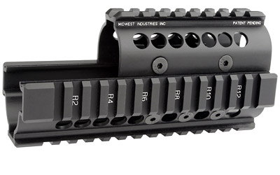 [MWMI-AK] MIDWEST AK47/74 QUAD RAIL BLK