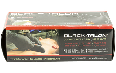 [NAR70-0002] NAR GLOVES BLACK NITRILE MED 50 PAIR