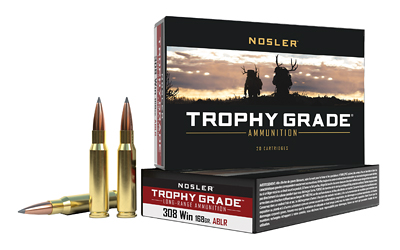 [NOS60101] NOSLER TGA 308 WIN 168GR ABLR 20/200